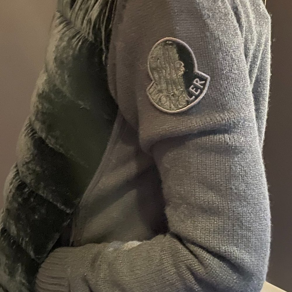 Moncler velvet down jacket